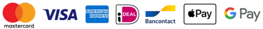 Geaccepteerde betaalmethoden iDEAL Bancontact Creditcard PayPal Crypto